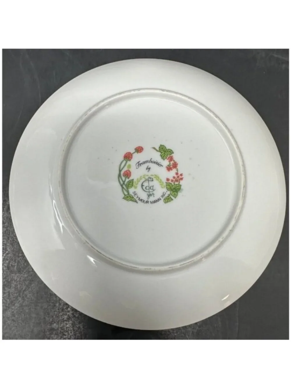Vtg 1970s SEYMOUR MANN EDA FRAMBOISIER Salad Dessert Plates Set of 3 Raspberries - Picture 10 of 14